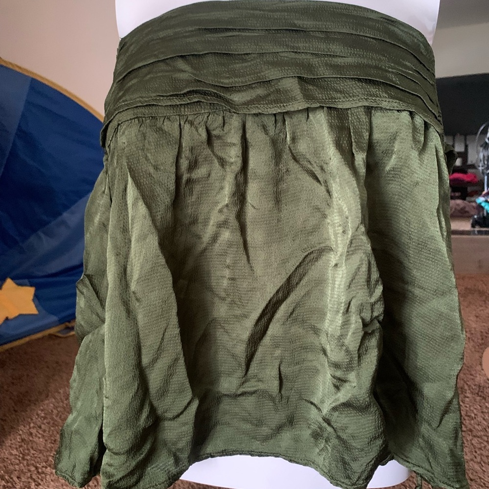 Aerie Olive Green Crop Top - Picture 1 of 3